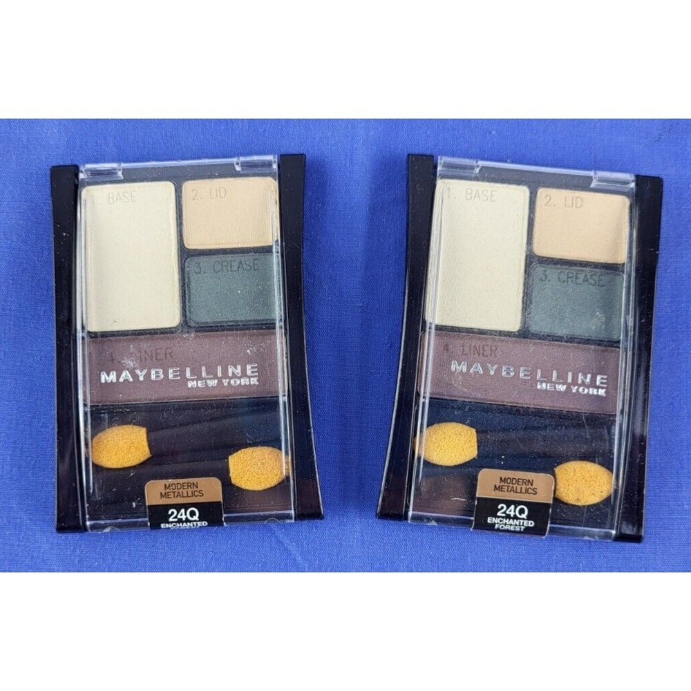 2x Maybelline‎ Expert Wear Quad Modern Metallics Eyeshadow, 24Q Enchanted Forest